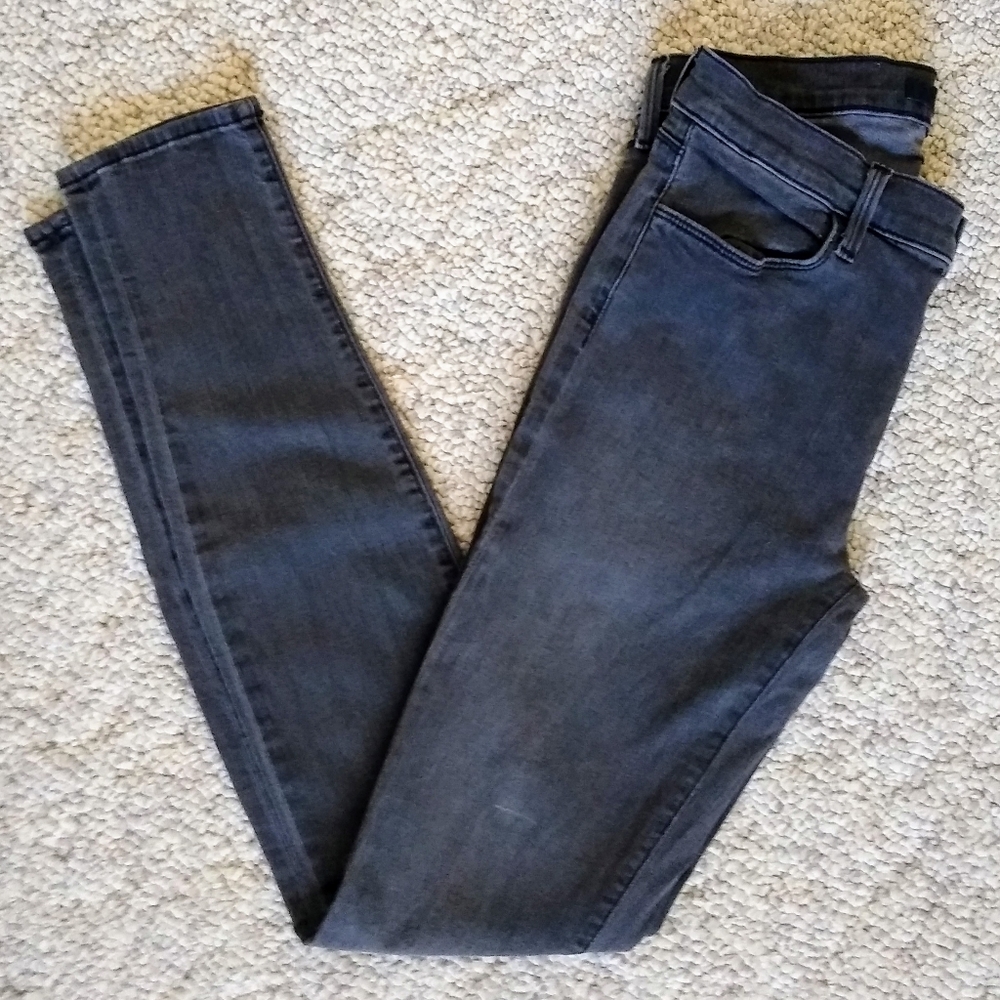 J Brand super skinny night bird black high waist